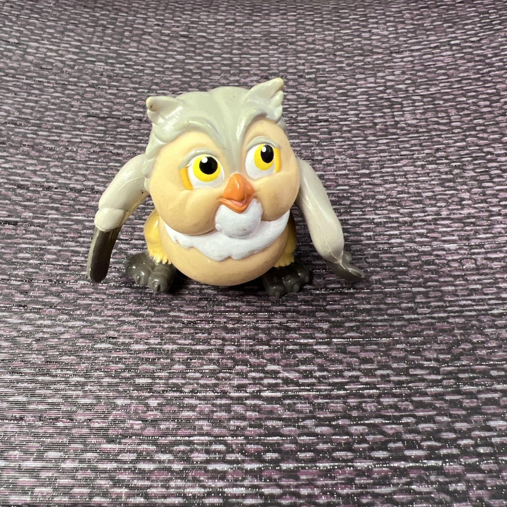 Vintage‎ 1988 Disney Bambi Friend Owl 3"  PVC Figure McDonald's Happy Meal Toy